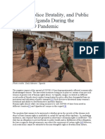 Gender, Police Brutality, and Public Health in Uganda During The COVID-19 Pandemic