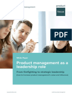 White Paper Product Management As A Leadership Role