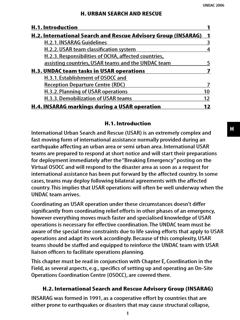 INSARAG Guidelines for Urban Rescue | PDF | Emergency Management ...