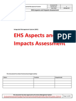 IMS-10 EHS Aspect and Impact Assessment