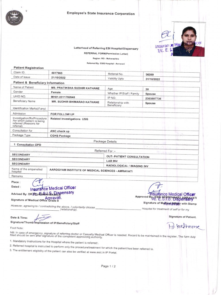 Referral Letter | PDF