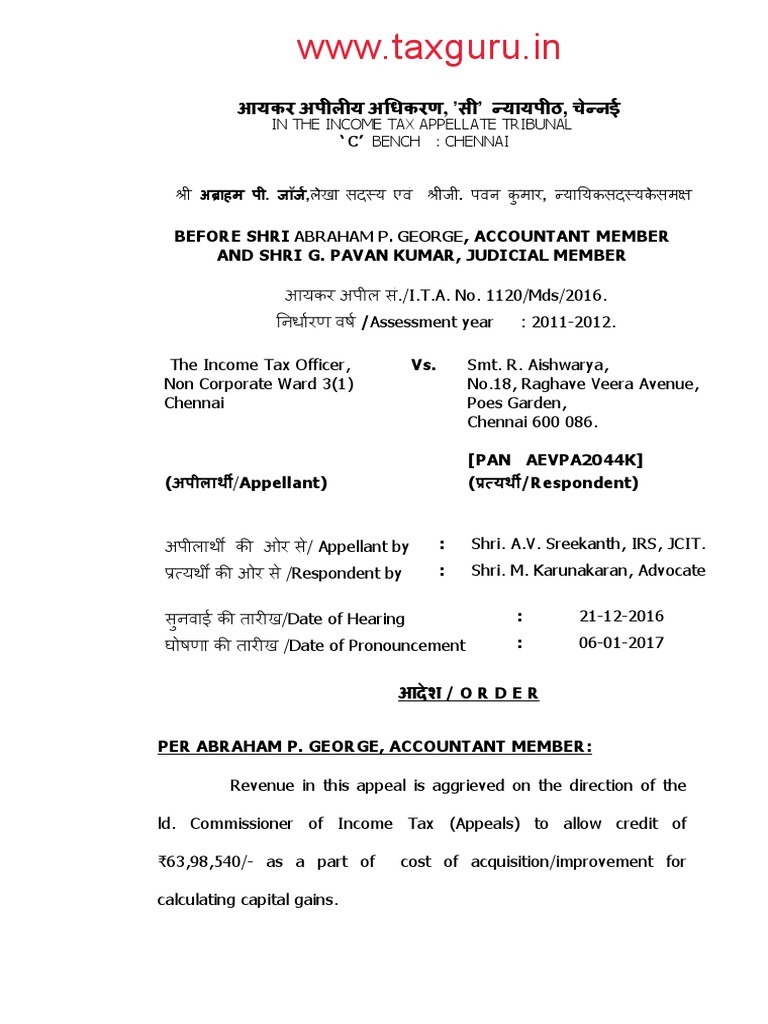 Capital Gain PDF Capital Gain Tax Deduction