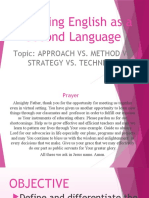 Approach Vs Method Vs Strategy Vs Technique PPT Presentation April 10 2021