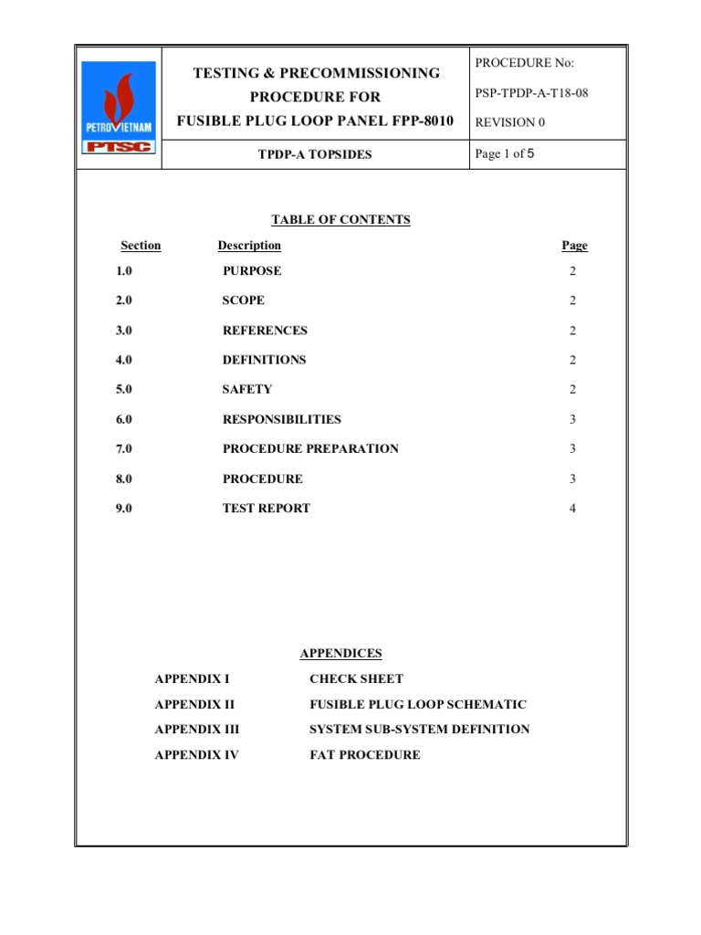 Fusible Plug Loop Panel1 | PDF | Valve | Manufactured Goods