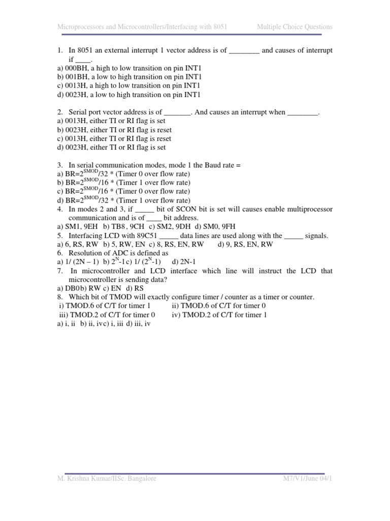 Microprocessors and Microcontrollers/Interfacing With 8051 Multiple ...