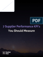 7 Supplier Performance KPIs You Should Measure PDF