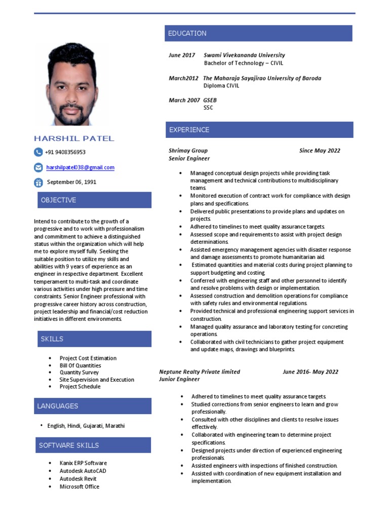 Resume-Harshil Patel | Download Free PDF | Quality Assurance | Engineering