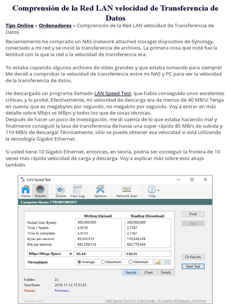 LAN Speed Transfer Factors Disk Speed, Type, Cables & More