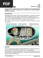 Fleet Bulletin: Subject: New LED Landing, Taxi, and Runway Turnoff Lights (LTRTL) System