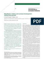 Mandibular Rotation and Occlusal Development During Facial Growth