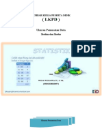 LKPD 2 Ukuran Pemusatan Data Berkelompok (Median Dan Modus)