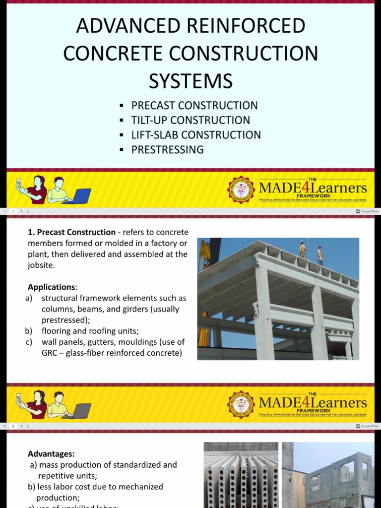 Lesson 3 Advanced Reinforced Concrete Construction PDF