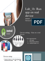 03 - LAB - 1b - Build On Device - Android Studio - 13022020