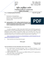 Commission Letter To All Medical Colleges DT 20.08.2022