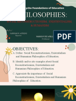 AGURING Report On 3 Philosophies Presentation