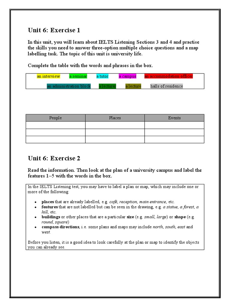 Unit 6 Listening Pdf International English Language Testing