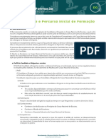 Recrutamento e Percurso Inicial de Formacao