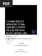 Cumhuriyet Dönemi Türk Edebiyatının Oluşumu