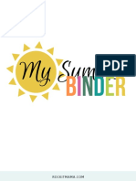 Summer Activity Binder