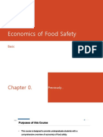 Economics of Food Safety: Basic