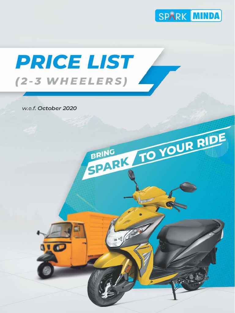 Uno Minda Price List PDF Ignition System Vehicles