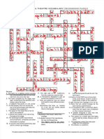 Technical Theatre Vocabulary: Crossword Puzzle