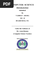 Vaibhav Arora Program File