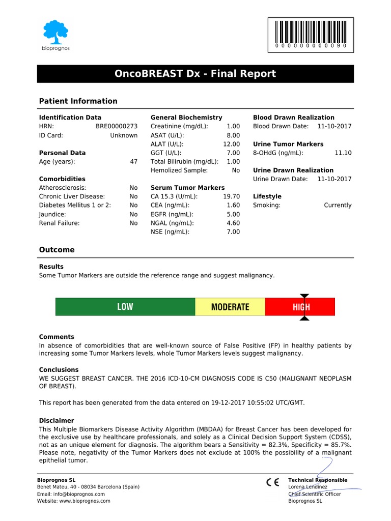 Breast Cancer Report Summary | PDF | Biomarker | Cancer