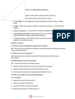 Written Work of Geography CH 1 Resources Class Viii