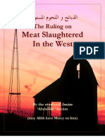 The Ruling on Meat Slaughtered in the West