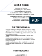 DepEd Vision - Mission - Core Values