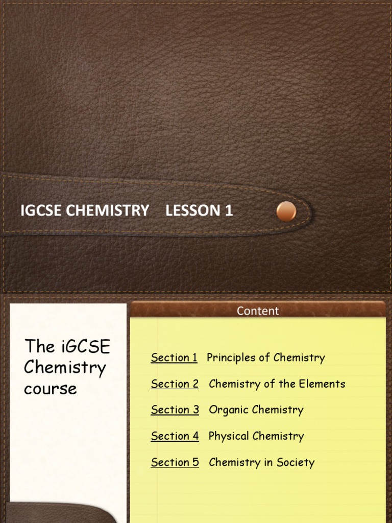 IGCSE Chemistry Basics | PDF | Atoms | Isotope