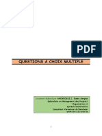 Questions A Choix Multiple: Document Élaboré Par AHOKPOSSI Z. Eudes Sergius