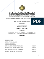 Decision Science On Forecasting Project