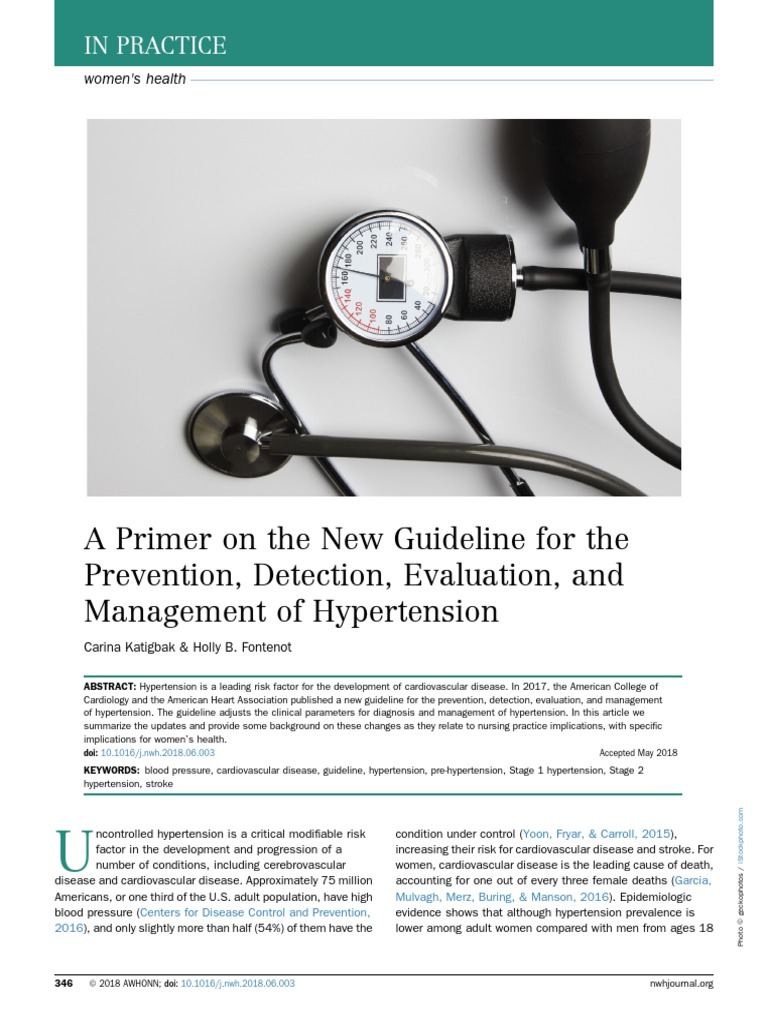New Hypertension Guidelines for Women | PDF | Hypertension | Blood Pressure