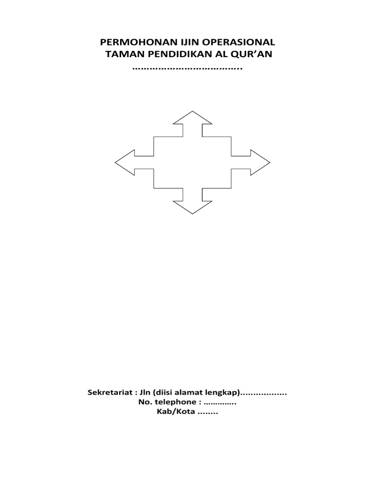 Permohonan Ijin Operasional TPQ | PDF | Karier & Perkembangan