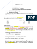 Audit of Investments Annotated