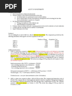 Audit of Investments Annotated