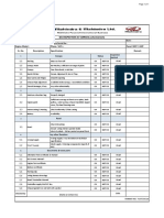 PDI Arrival Check Sheet