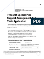 Industrial Pipe Support SPECIAL Types