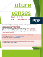 Future Tenses: Shall I / We Will He / She / It / You / They