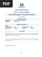 Mohammed Saeed Al-Ammari - MT101 - TMA - Answer Booklet