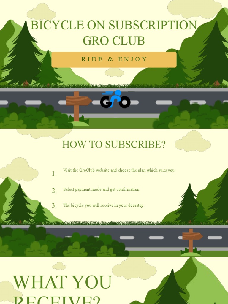Bicycle Subscription Service Overview | PDF | Business
