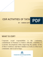 CSR Activities OF TATA
