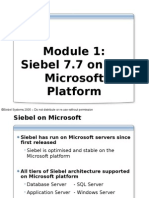 Siebel Architectureonthe MSPlatform