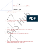 Triangles PYQs On Latest Syllabus