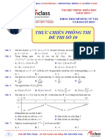 Thực Chiến Phòng Thi - Đề Thi Số 10 - Đề thi