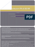 Analisis Kajian Kurikulum Ipa Di SD - Mi