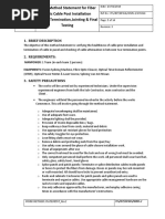 5. Method Statement for Cable laying, termination, testing