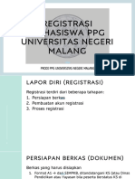 Informasi Registrasi Mahasiswa PPG UM (Pak Darmawan)